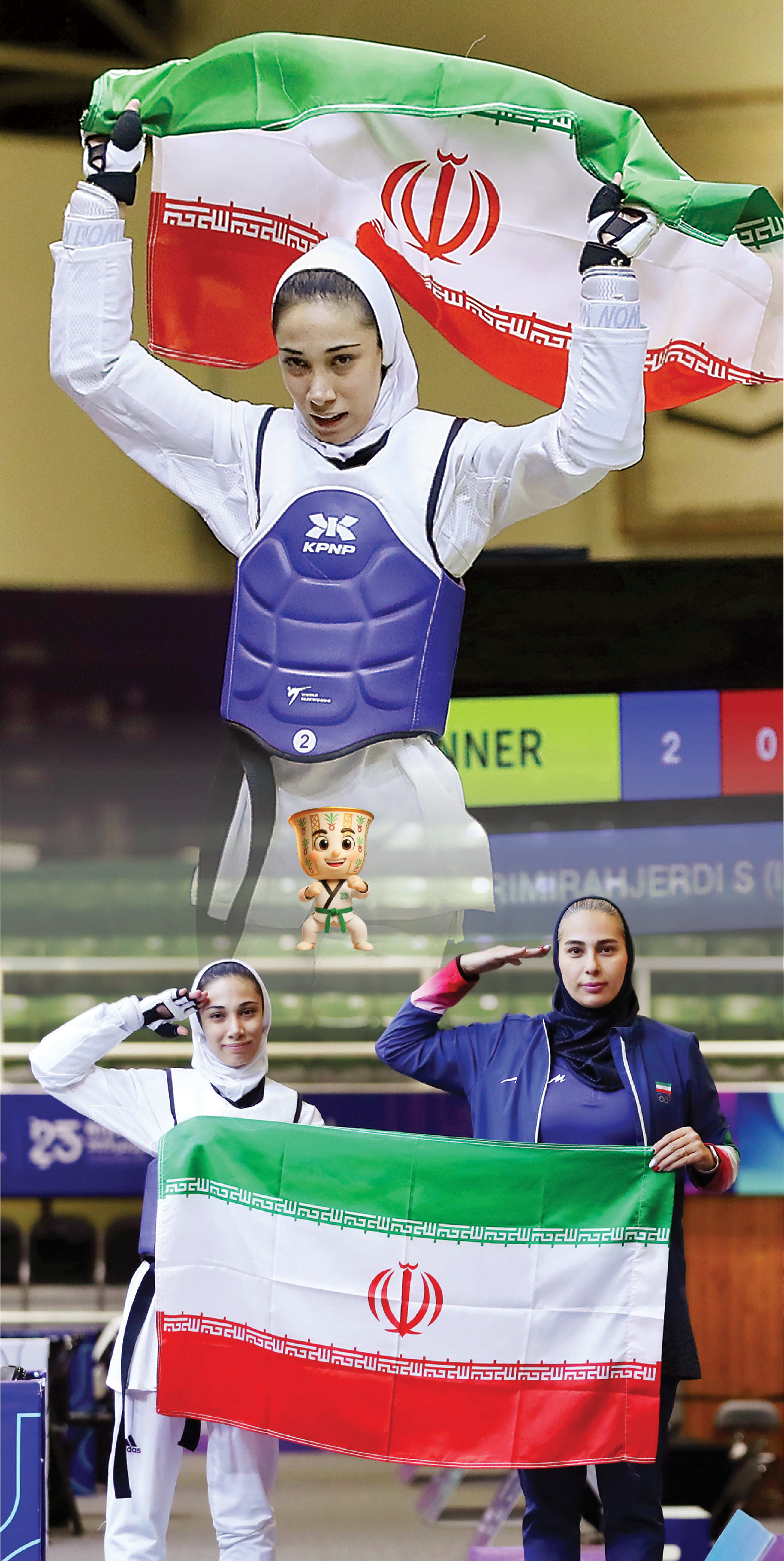 تکواندوي ايران هم طلايي شد ديشب در بازي‌هاي کشورهاي اسلامي ساينا کريمي مدال طلا گرفت که يازدهمين طلاي کاروان ايران در رياض بود