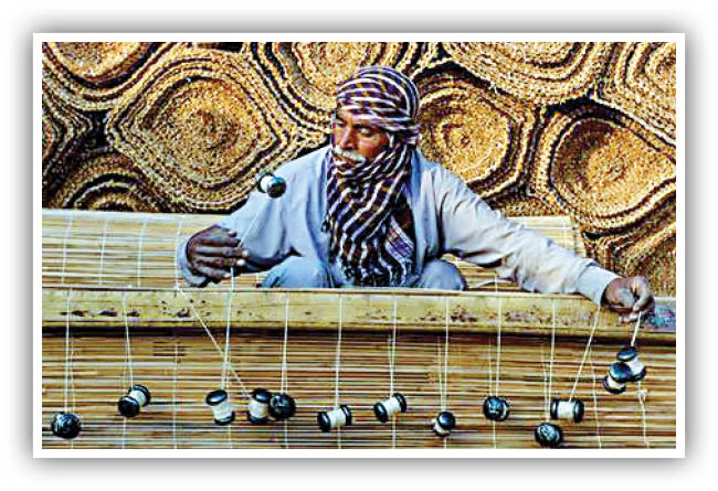 رقص انگشتان بر تار و پود نیزار