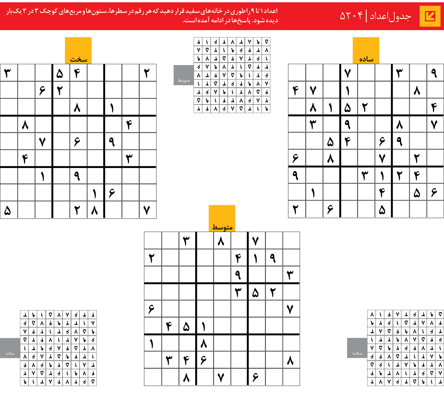 جدول‌اعداد | 5204