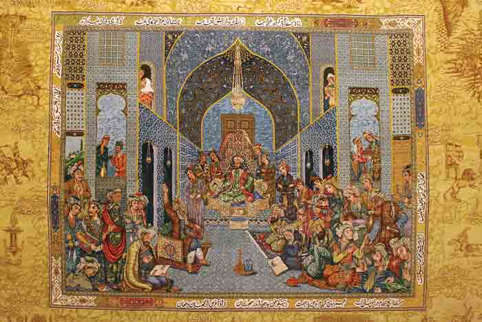 گشت و‌گذاری در موزه فرش نوین ایران